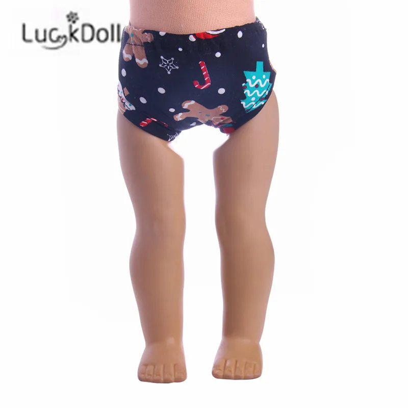 LUCKDOLL новое нижнее белье с принтом подходит для 18 дюймовых американских кукол 43 см