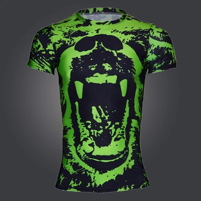 Men marvel compression t shirt 