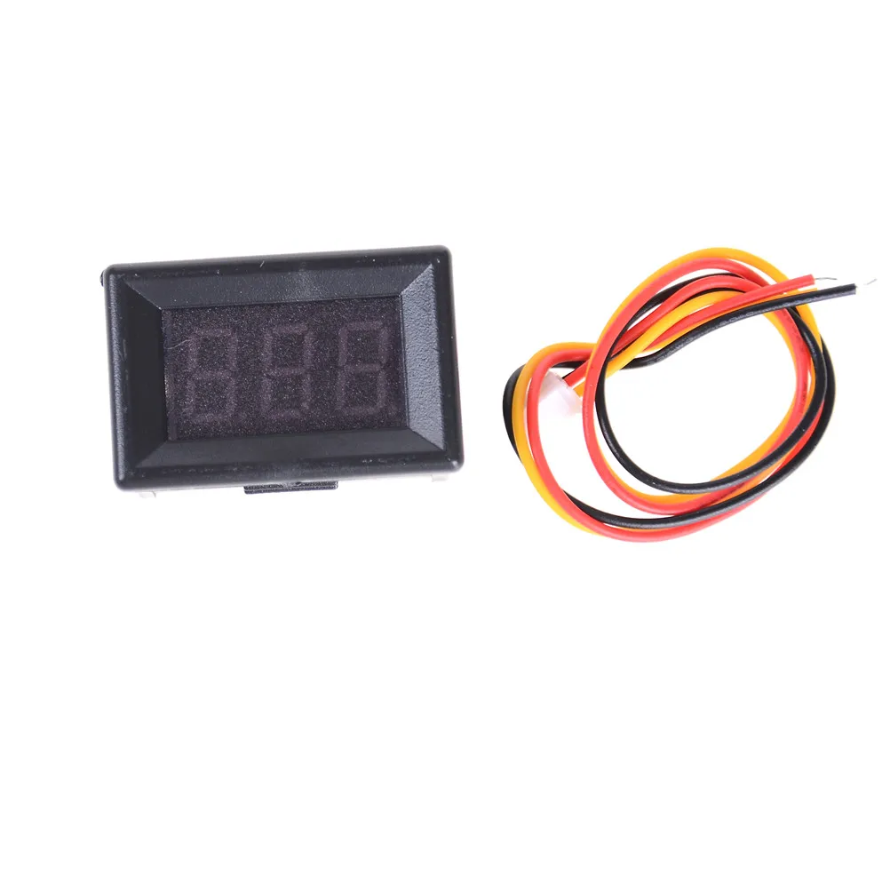 

1PC DC 100V 10A Mini Digital Voltmeter Panel Amp Volt Voltage Tester Red Dual LED Display 3 wires