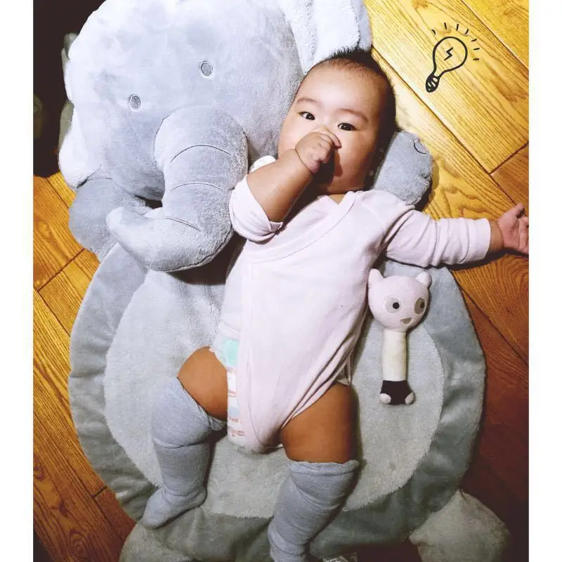 INS Горячая распродажа! Детский бархатный матрас из кораллового флиса слон