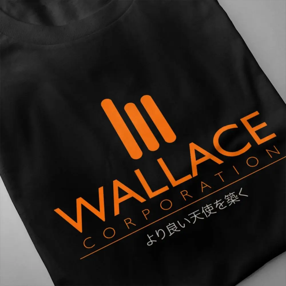 Мужская футболка с надписью Wallace от Blade Runner 2049 модная хлопковая Повседневная