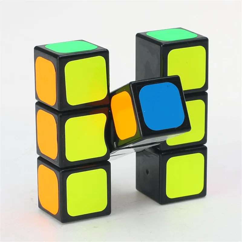 1x3x3 5,6*5,6*2,2 см Классическая волшебная игрушка черный красочный магический куб головоломка Скорость Куб обучающий игрушки для детей подарок