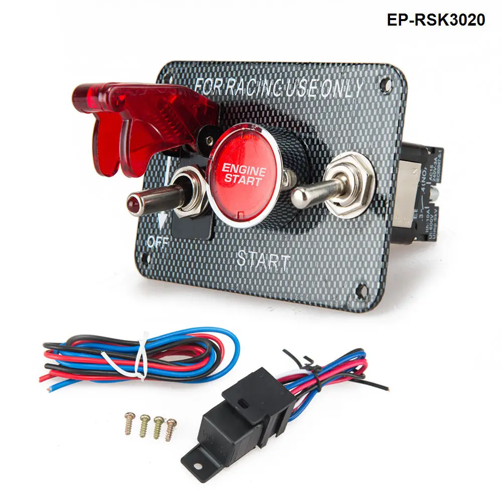 Панель зажигания 12 В кнопка запуска двигателя светодиодная переключатель для