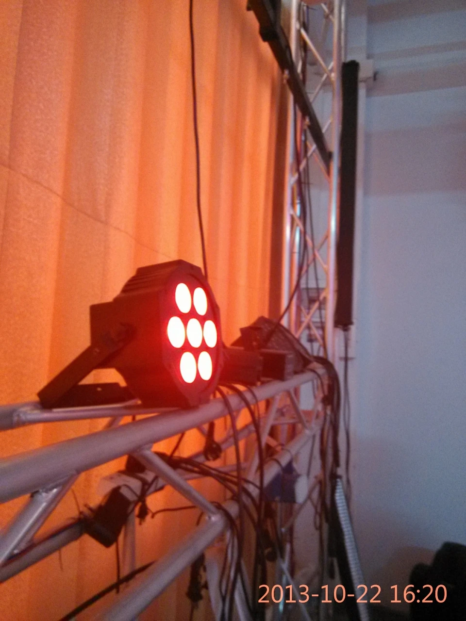 10 шт./Лот ADJ LED par 7x4 Вт RGBW / RGBA 4 в 1 IEC вход/выход тонкий Par38 светильник американский DJ