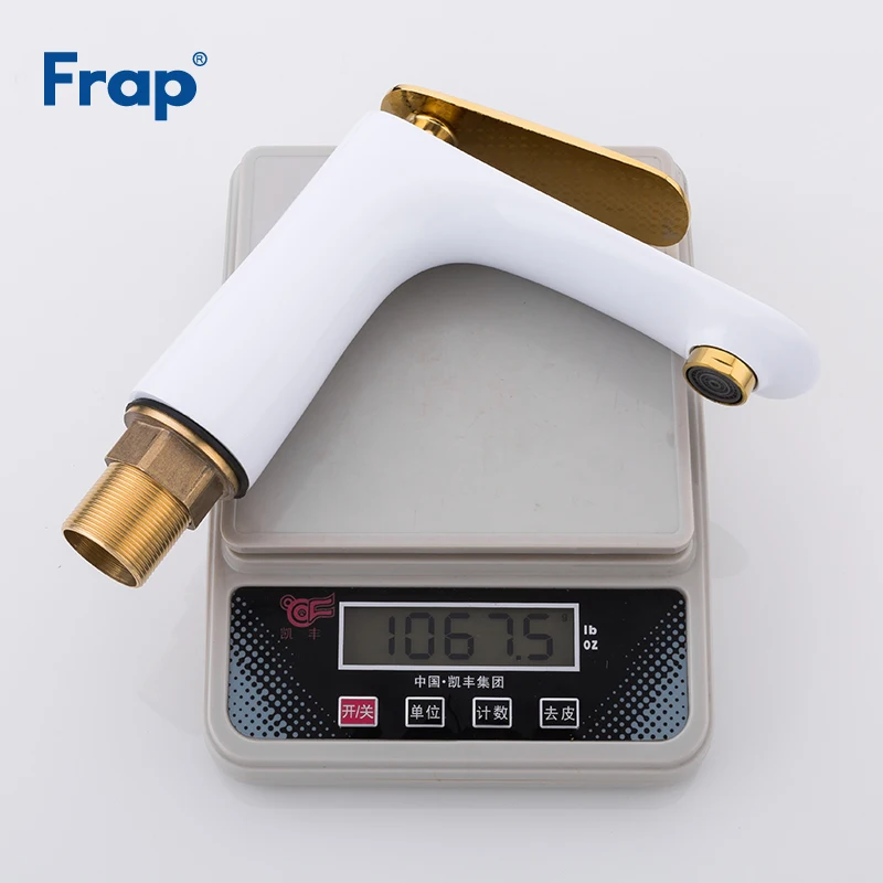 Frap кран для раковины водопроводные краны ванной комнаты твердая латунь белый с