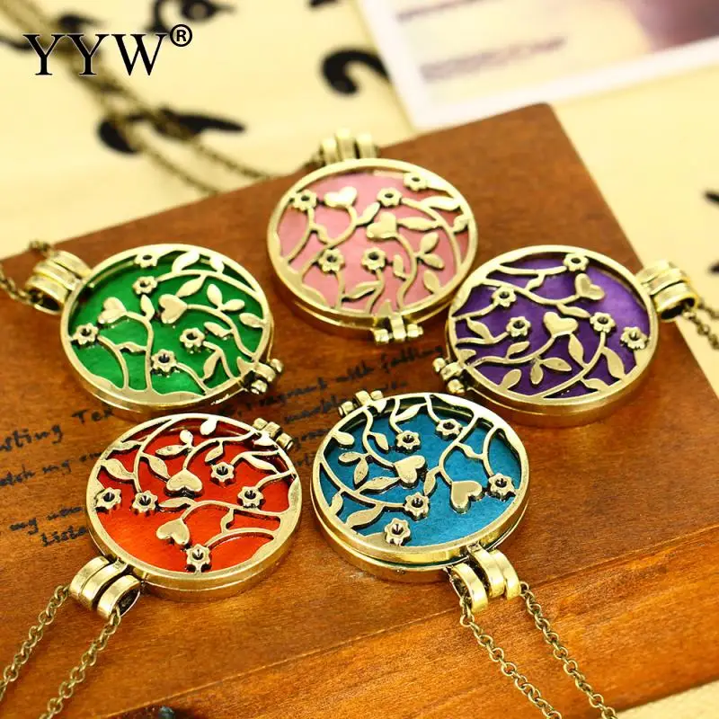 Шарм в античном стиле духи ожерелье медальон с ароматом кулон маслом для женщин