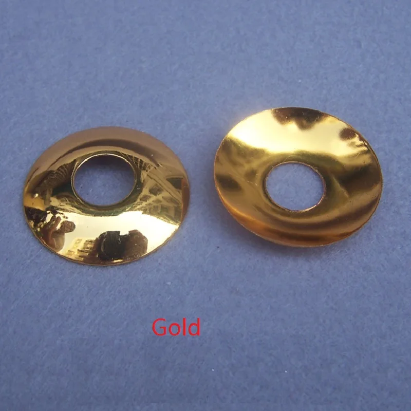 Gold 10 шт./лот, 30x4,5 мм, 40x5,5 мм, 50x6,5 мм, 60x7,5 мм, металлическая дуговая крышка, плакированная крышка, летающая тарелка, аксессуары для освещения DIY - Цвет: Gold