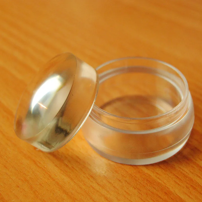 Штамп для стемпинга ногтей матовый 3 5 см скребок с силиконовой крышкой