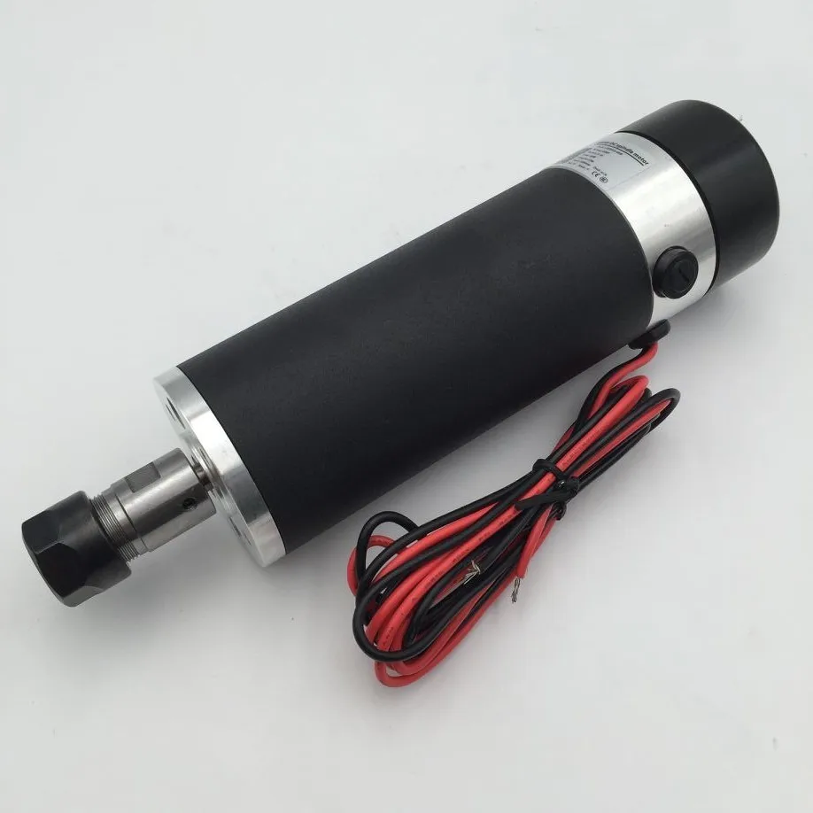 Щеточный двигатель шпинделя постоянного тока с воздушным охлаждением ER16 3 175 мм 600