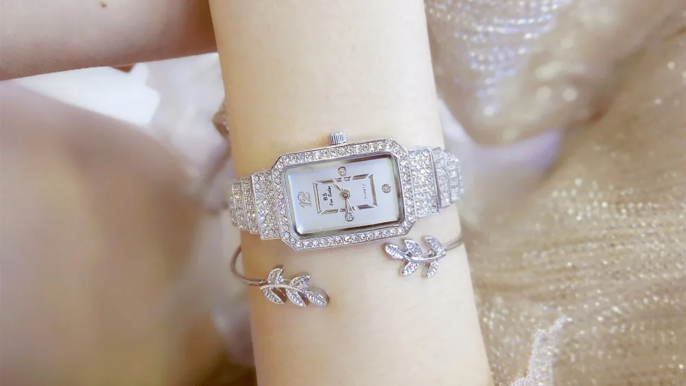 Новое поступление известный бренд BS блестящий браслет с бриллиантами серебряные