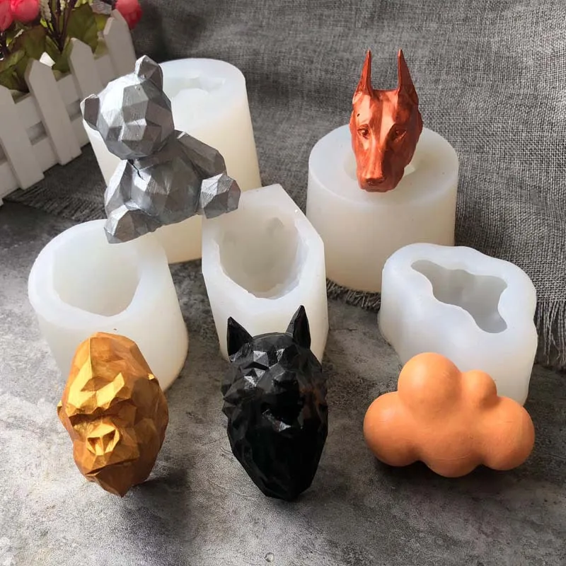 1 шт. Облако Волк собака медведь жидкий силикон Expoxy прессформа смолы ювелирные