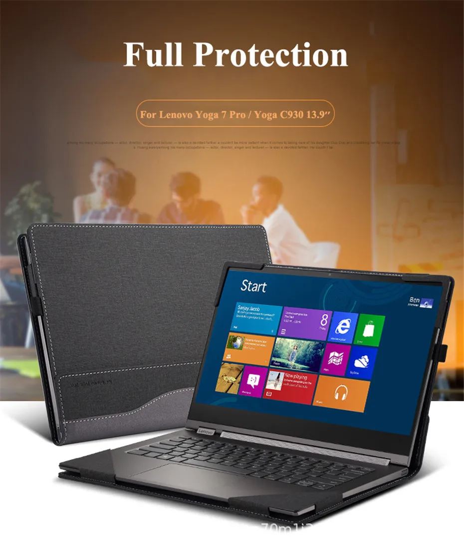Чехол для lenovo Yoga C930 13,9 дюймов Yoga 920 910 сумка для ноутбука lenovo Yoga 7 Pro 6/5 Pro съемный чехол из искусственной кожи