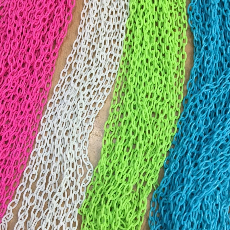 7MM/w 10Strands=4m Colorful Acrylic Plastic Chain Jewelry Chains Accessories Fittings | Украшения и аксессуары