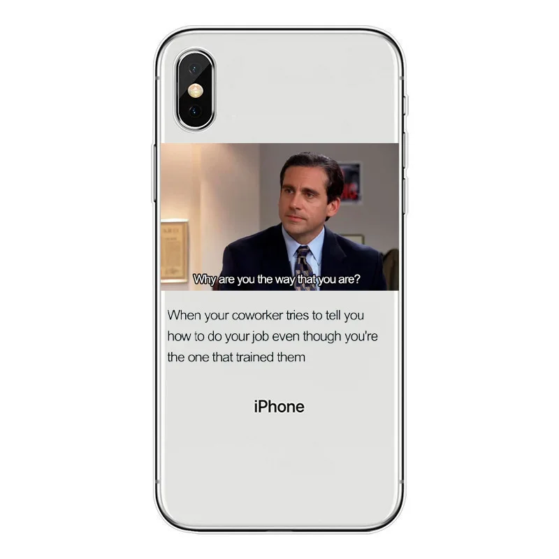 Офис, ТВ-шоу, чехол из мягкого ТПУ, задняя крышка для iphone XS MAX 6 6S 7 8 Plus X XR 5S SE, чехол, чехол для телефона, чехол для Майкла Скотта