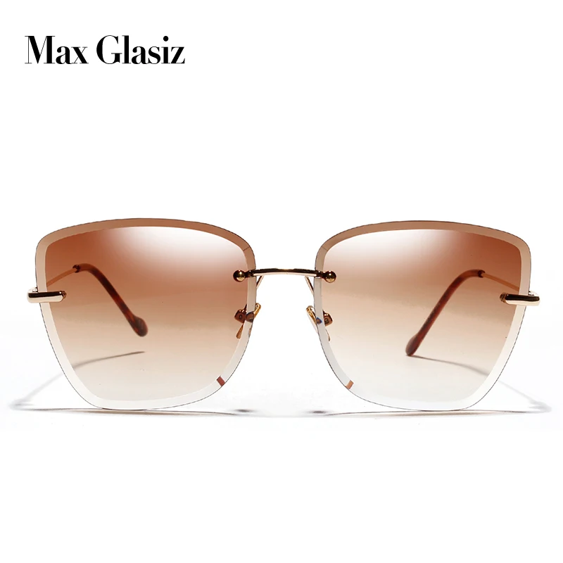Женские солнцезащитные очки Max Glasiz высококачественные без оправы с