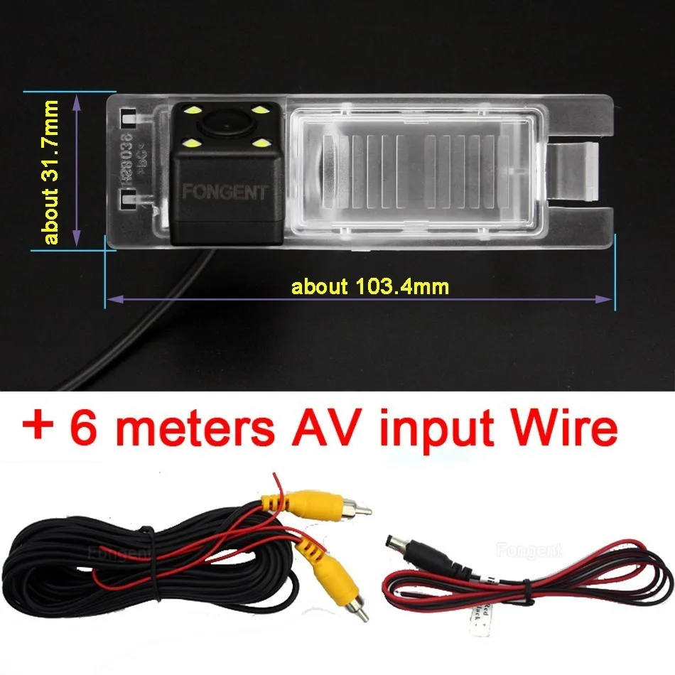 wired Для Buick Opel Astra H J Corsa Meriva Vectra Zafira Insignia FIAT Grande Regal Автомобильная CCD камера заднего вида беспроводной монитор - Название цвета: wired