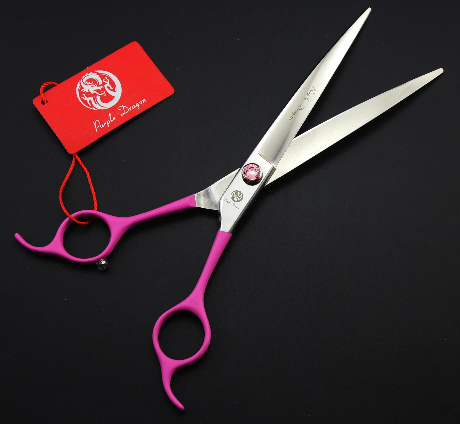 7 5-дюймовые ножницы из нержавеющей стали для стрижки домашних животных изогнутые