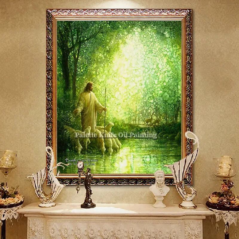 Картина маслом на холсте с изображением Иисуса Христа 87|art pictures|picture for living roomcanvas