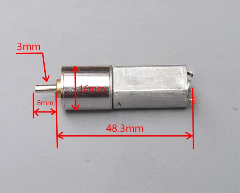 16 мм DC 12V 30 об/мин/6V 15 об/мин двигатель 050 dc Шестерни мощный мотор с высоким крутящим