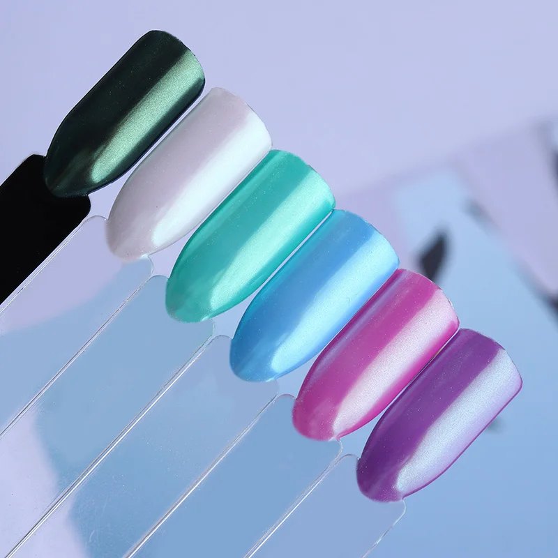 BORN PRETTY ShinyPearl лак для ногтей зеленый мятный пигмент порошок Косметический Тени