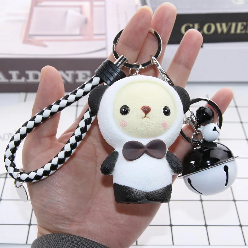 2019 New Bear Powder Moving Liquid Key Ring fantasy keychain Glitter Quicksand Star Keychain Car Pendant Creative Gift | Украшения и