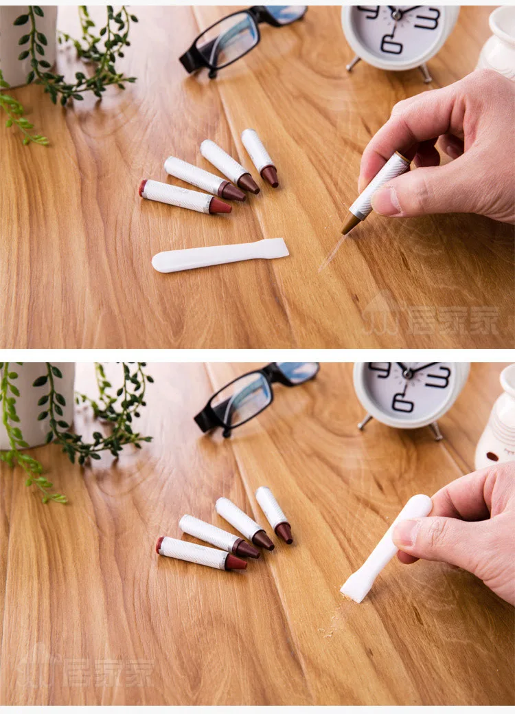 LEC светлый цвет насыщенный ремонт мебели Маркеры деревянный пол наполнитель