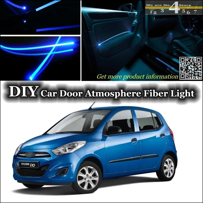 Для hyundai i10 Grand Xcent Inokom для Dodge i 10 внутренний окружающий свет тюнинг атмосферу