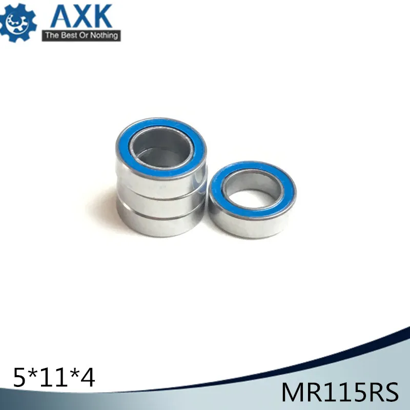 MR115RS подшипник ABEC 3 (10 шт.) 5X11X4 мм миниатюрный MR115 2RS упорные шариковые подшипники