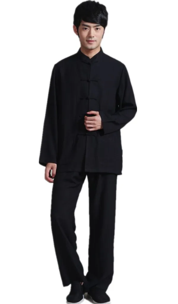 Шанхай история с длинным рукавом Мужской Тай Цзи комплект одежды кунг фу костюм