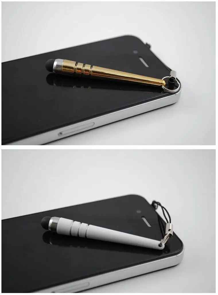 2000 шт./лот стилус для iphone 4/4S/5/5S/6 ipad и т. д. сенсорная ручка мобильного телефона samsung