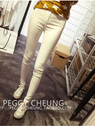 Women fashion white black leggings long 