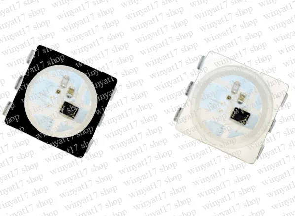 10 шт. WS2813 (6 контактов) двойной сигнал 5050 SMD Черный/Белый версия индивидуально