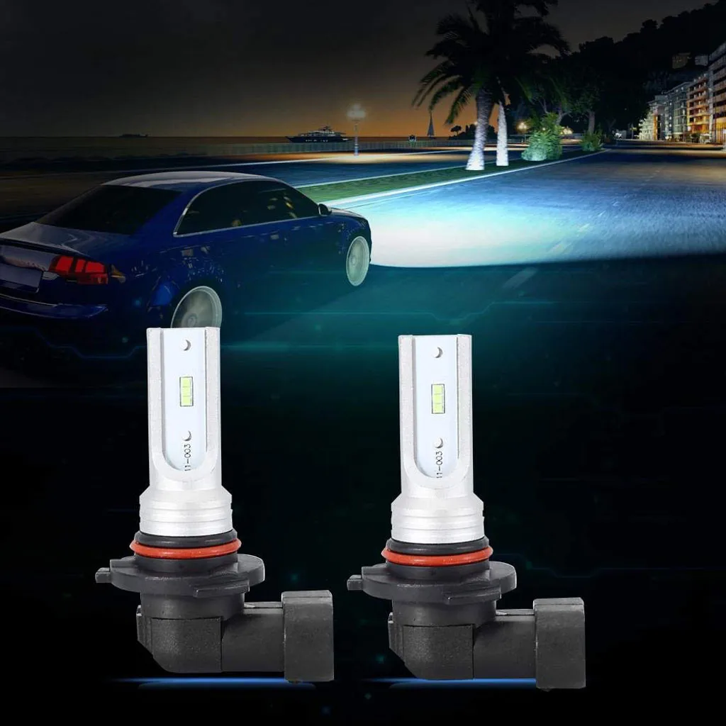 2pcs LED Car Lights Bulbs 9005 HB3 Led Fog Light Bulb High Power CSP-Y11 Cool Blue 8000K Driving Lamp#g4 | Автомобили и мотоциклы
