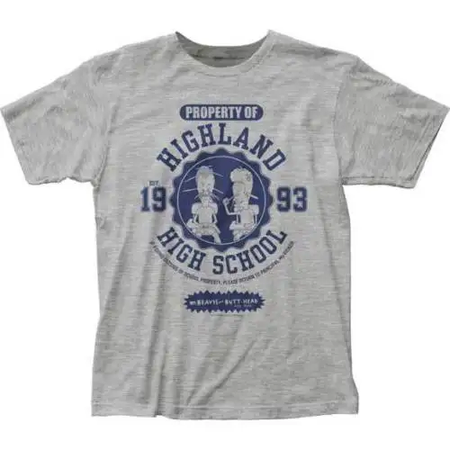 BEAVIS AND BUTT HEAD Highland школе футболка S M L XL 2XL Новый Official2018 Новые футболки принт|Мужские