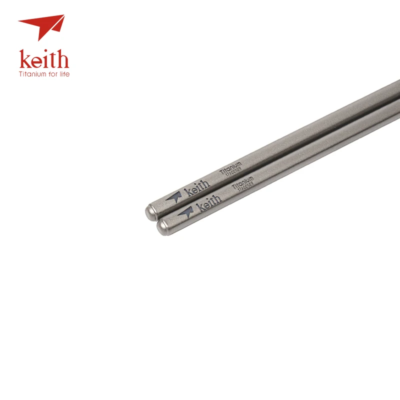 Титановые палочки для еды Keith посуда путешествий на открытом воздухе кемпинга