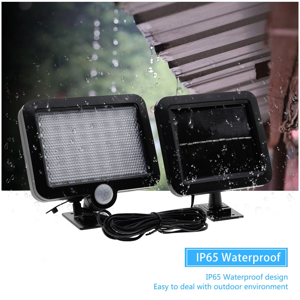 Светодиодный уличный светильник, солнечная настенная лампа с датчиком движения PIR, уличный Точечный светильник для дома, сада, парка, безопасности, аварийный уличный светильник s