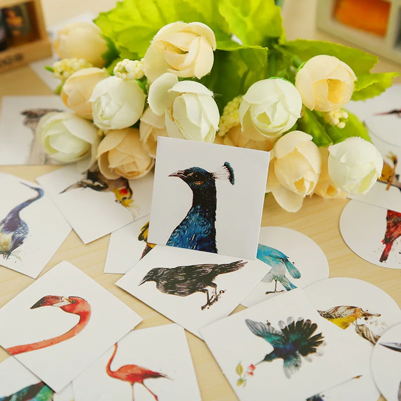 40 ⑤ кор. природа стихи мини бумажный декоративный стикер diy альбом печать для