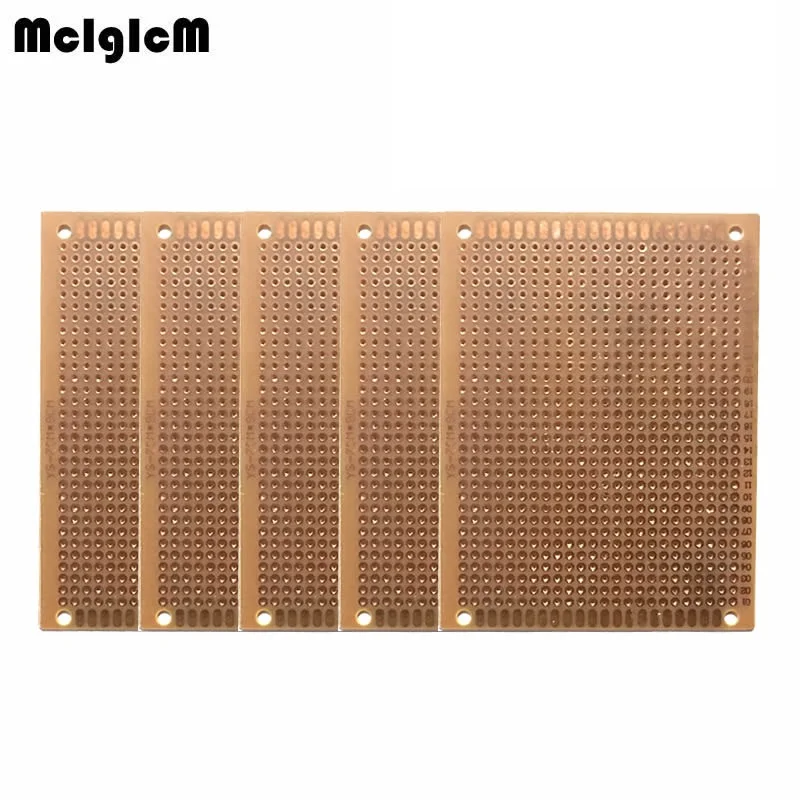 MCIGICM 5 шт. DIY Прототип бумага PCB Универсальный Эксперимент Матрица платы 7x9 см 7*9 |