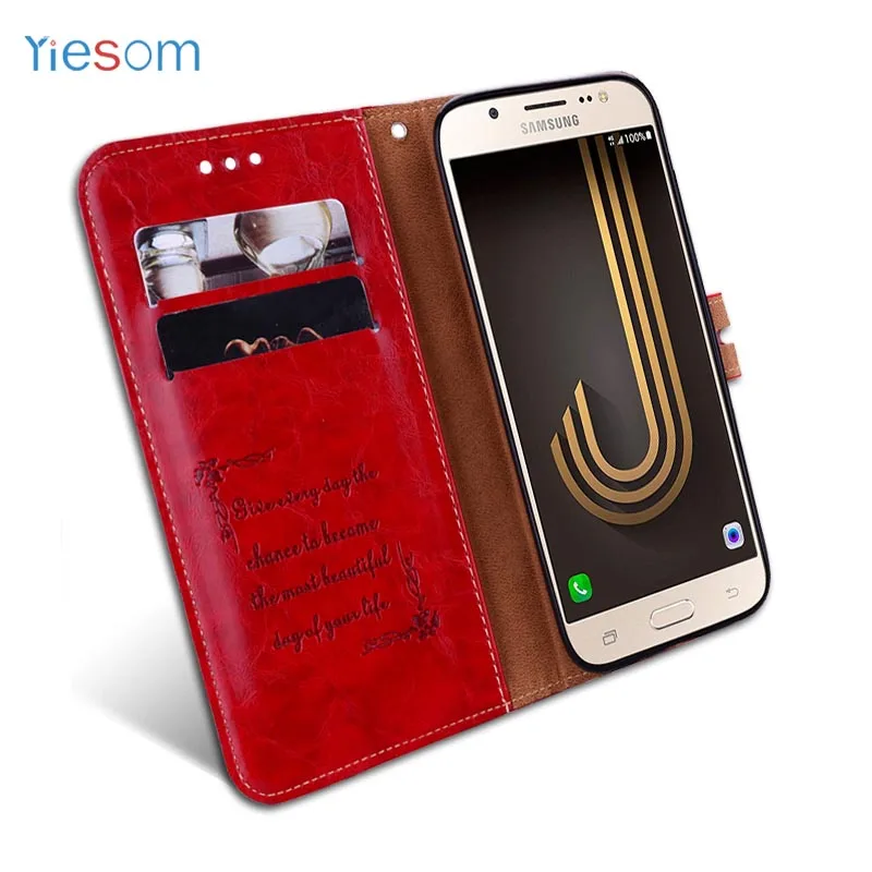 YIESOM J330 J530 J730 2017 роскошный флип раскладный кожаный чехол для Samsung Galaxy J3 J5 J7 года EU
