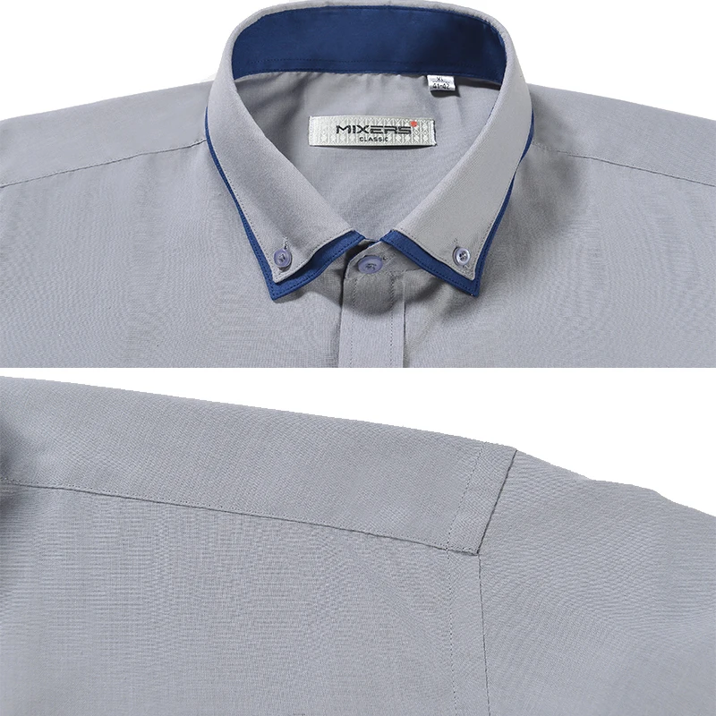 2018 New Design Casual Shirt Men Long Sleeve Big Size Mens Cotton Business Formal Slim Fit Dress Shirts Camisas |