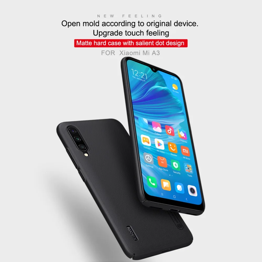 10 шт./лот Nillkin Супер Матовый Защитный чехол для Xiaomi Mi CC9e PC жесткий чехол для Xiaomi Mi A3 чехол