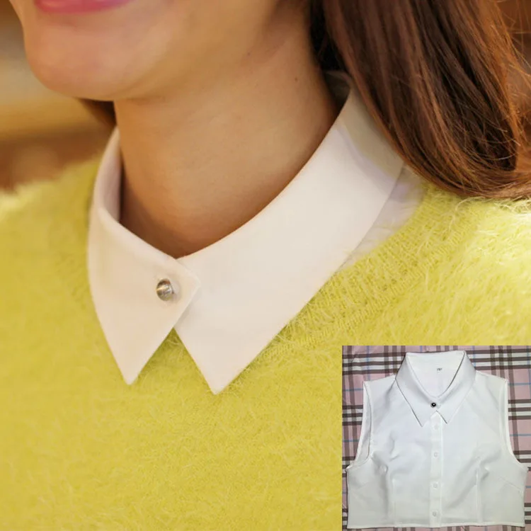 Новые женские остроконечные воротники съемный воротник трехмерный режущий