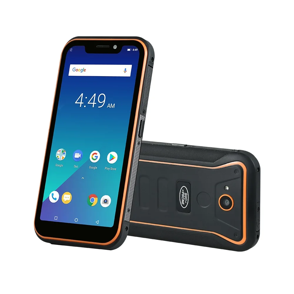 Guophone Водонепроницаемый Прочный Открытый Смартфон Android 8,1 5," u-образный экран четырехъядерный 2+ 16 Гб 3g 4G LTE 5000 мАч мобильный телефон