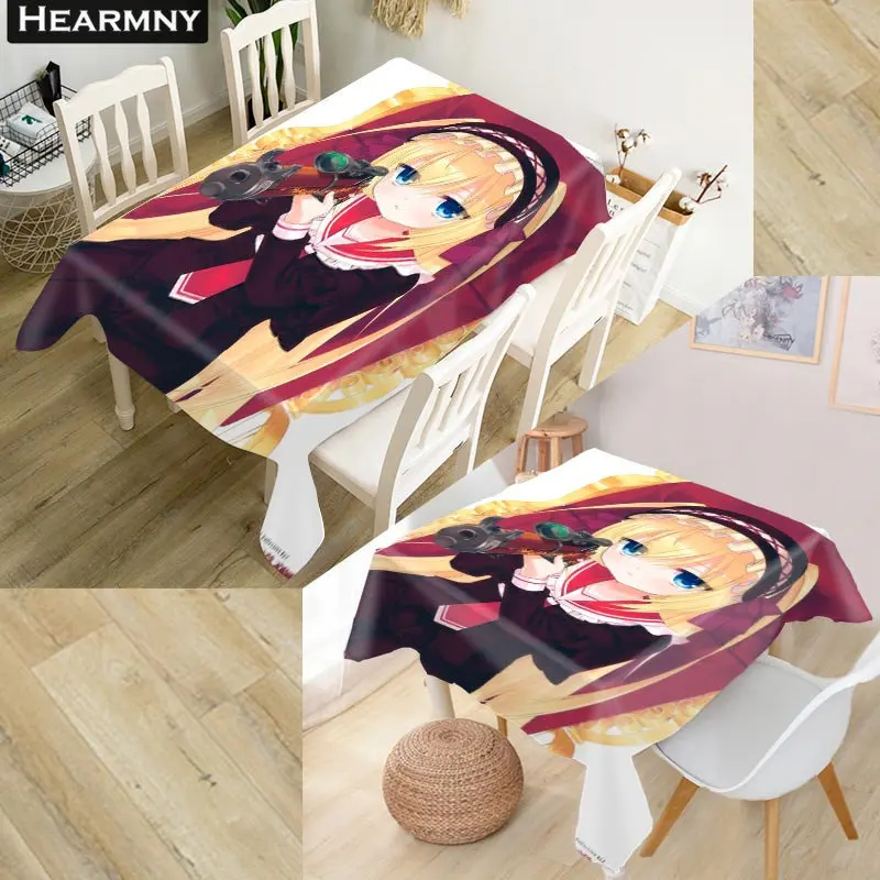 Скатерть Ара Алая из водонепроницаемой ткани Оксфорд квадратная/прямоугольная