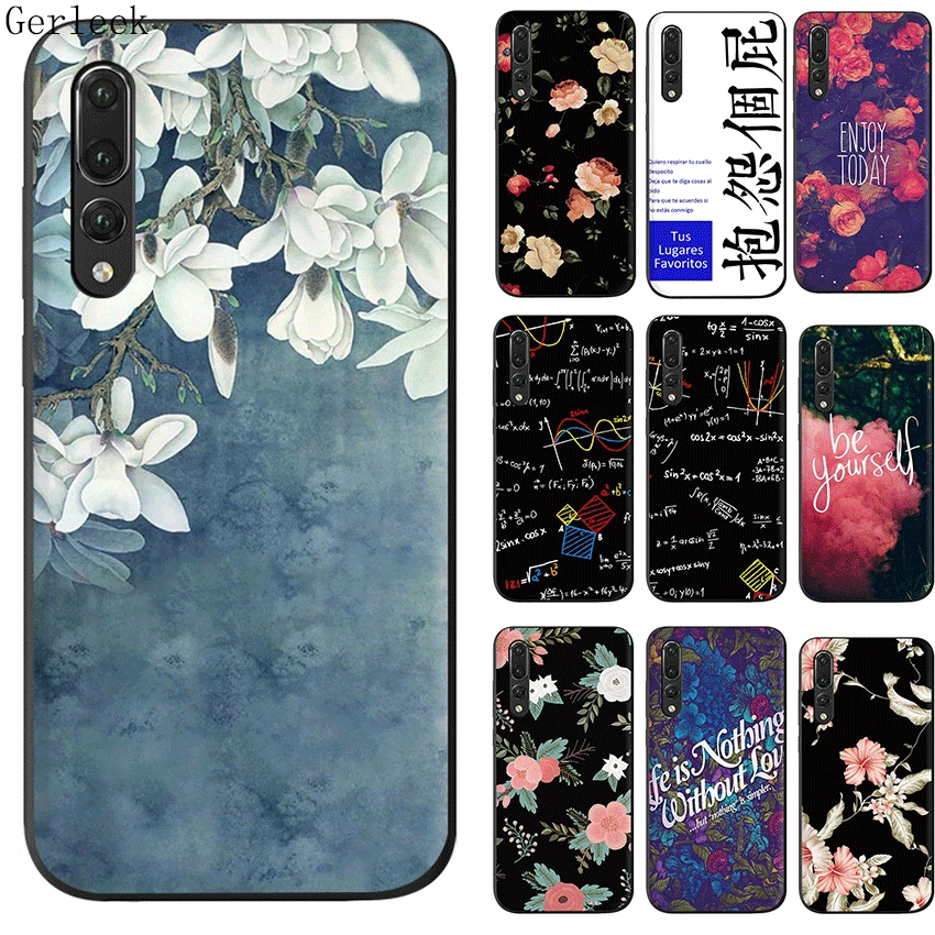 Черный мягкий TPU крутой парный мультяшный чехол для Huawei P8 P9 P10 Lite P20 Pro MINI 2015 2016 2017 P