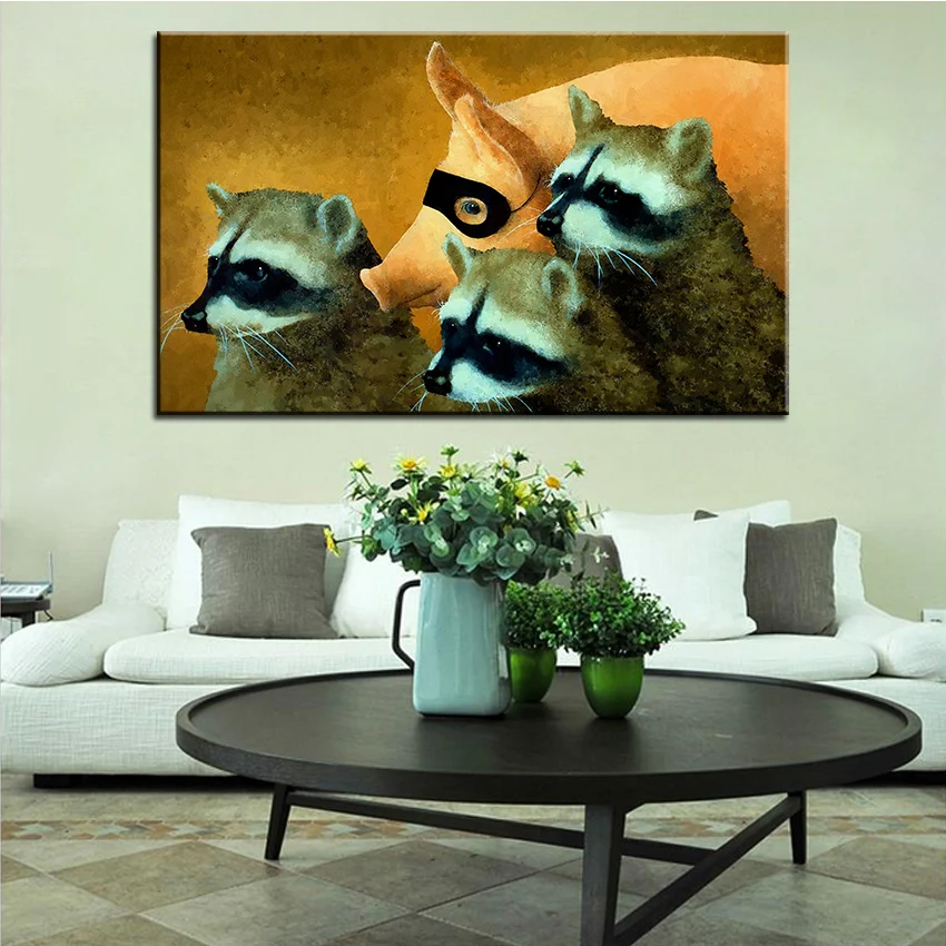 Картина маслом большого размера с принтом Настенная картина в стиле стимпанк для