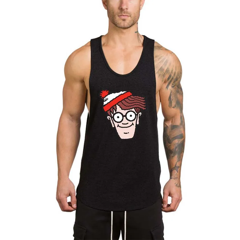 Где Уолдо футболка майка для спортзала мужчин's вязаные жилеты женщин