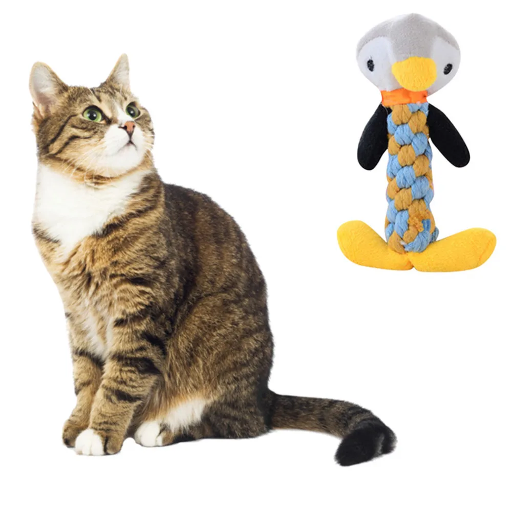 1 шт. милая игрушка для собак веревка из хлопка с узлом молярная звуковая