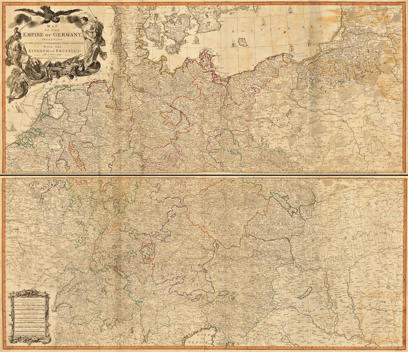 Винтажный постер с картой мира Ducatuum Livoniae et Curlandae классические холщовые картины