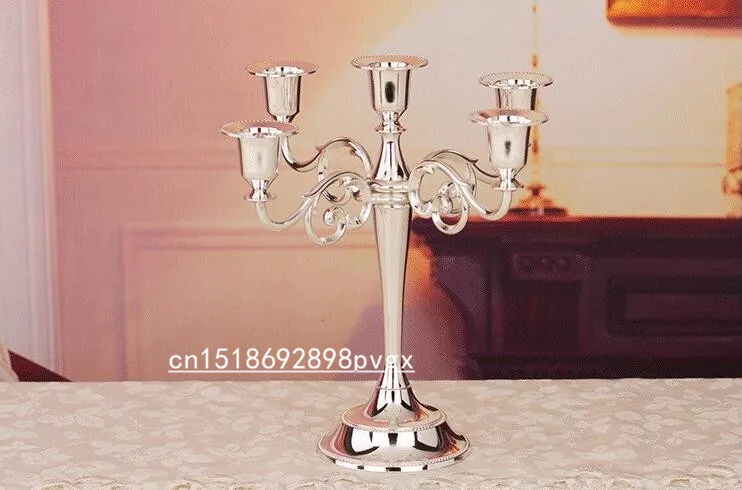 Металлический Подсвечник 27 см подставка для свечей с 5 дужками свадебного